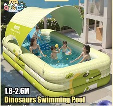 2.1M PVC Inflatable Swimming Pool Children's  Outdoor Large Pool for Family