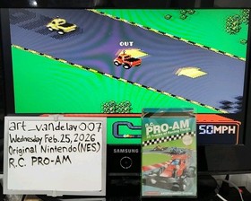 R.C. Pro-Am - (NES, 1988) *CIB + Funda Protectora* &iexcl;Limpiado y Probado! &iexcl;VINTAGE!