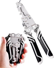 18 in 1 Foldable ?Ire Stripper Crimper, Multifunctional Folding Wire Stripping T