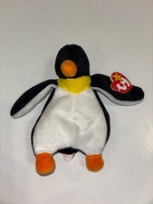 TY Beanie Baby Retired Waddle The Penguin 1995 With Tags