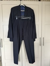 Men’s John Lewis 100% Pure Wool Suit Nazy Blazer 44R Trousers 34R