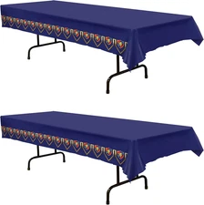 Medieval Tablecovers, 54” X 108”, 2 Pieces – Plastic Table Cloth, Medieval Decor