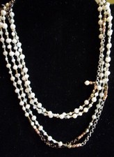 SILPADA Necklace MAGNIFICENT MILE Beaded Sterling Silver 925 Pearl Copper Brass