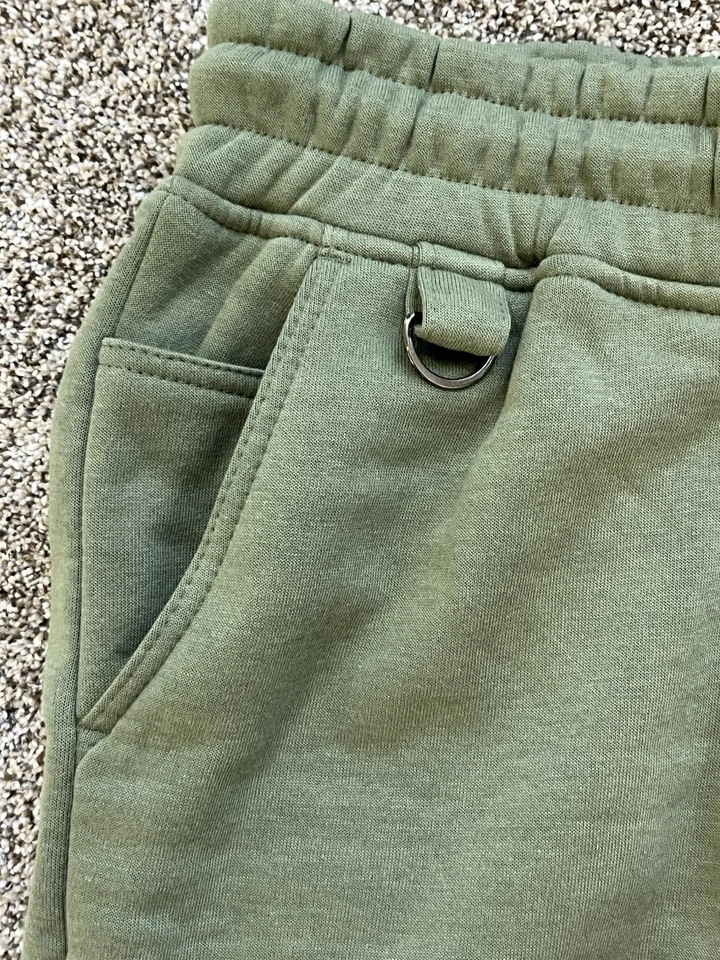 Pantalones Cortos de Vellón Akademiks Hombres Pequeños S Verdes con Bolsillos de Carga Frontales y Laterales Nuevos sin Etiquetas Foto 3 de 4