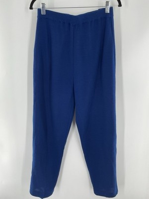 Essential Elements Women s Acrylic And Wool Sweater Pants Blue M 103