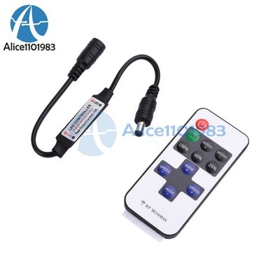 DC12-24V RF   Remote Controller LED Strip Light Dimmer Controller Switch #bv