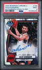 2024 BOWMAN CHROME U AUTOGRAPH STEALTH REFRACTOR  ALEX KARABAN PSA 9 AUTO