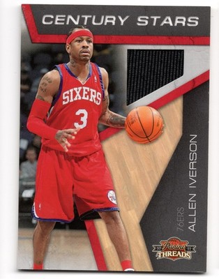 2010-11 Panini Threads Century Stars Materials 2 Allen Iverson 76ers Relic 70/99