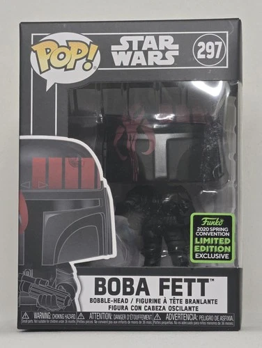 Funko Pop! Star Wars Black Boba Fett 2020 Spring Con Exclusive#297