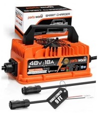 LithiumLogic 48V 18A LiFePO4 Charger with M19 Connector, Accessory Wires