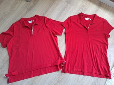 2x TOMMY HILFIGER Hemd Bluse POLOSHIRT ROT dg 50  & XXXL Oversize  T-Shirt NEUw