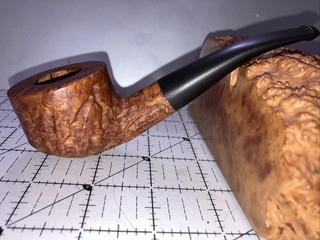 Mr. Dobbs By Custombilt Carved Pot Natural Estate Pipe Very Good No Reserve!