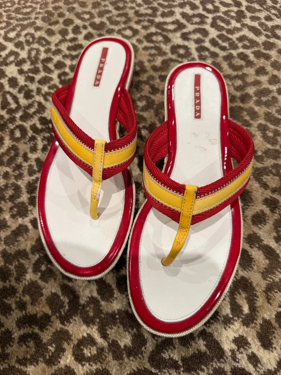 PRADA Women's Leather Sandals and Flip Flops for sale | eBay