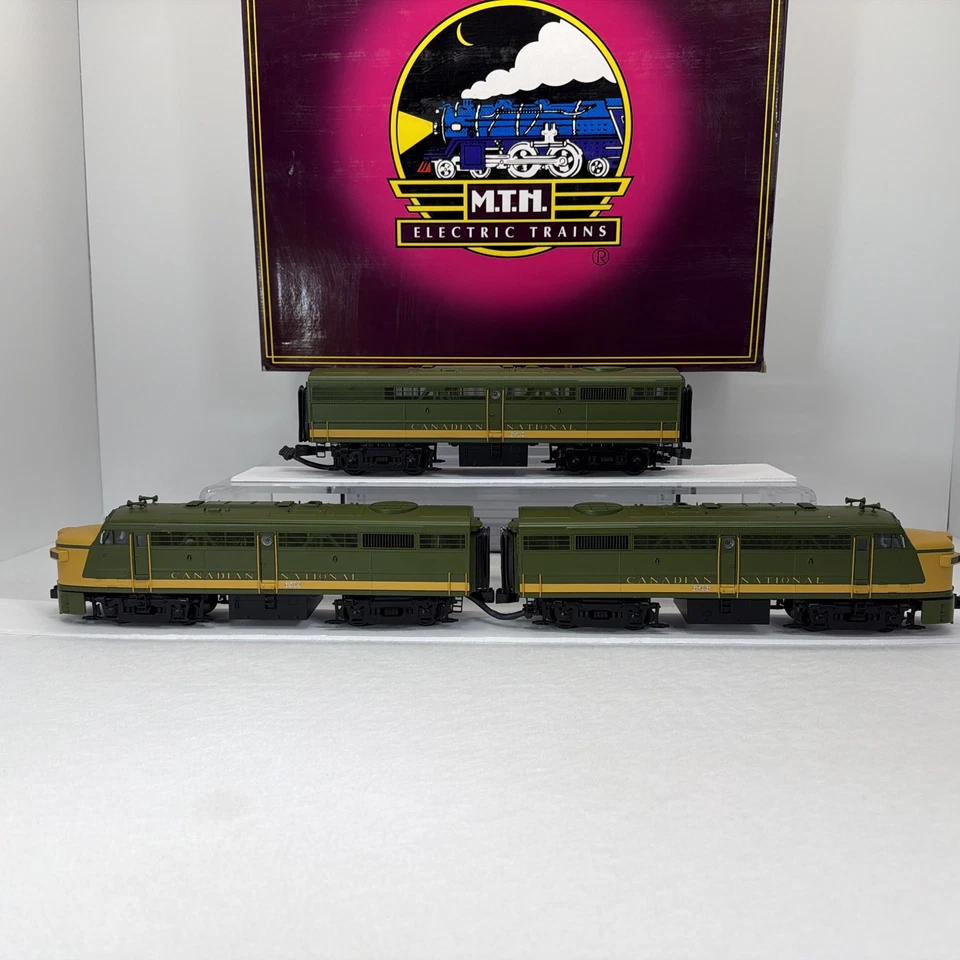 MTH Premier 20-2243-1 Canadian National FA-2 ABA Diesel Set PS.2 O Used BCR CN - Image 2 of 4