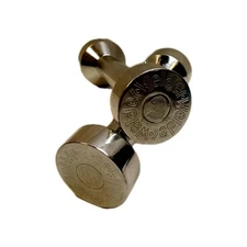 Vintage Joe Weider 3 lb Chrome Dumbell Set of 2 Weights Total 6lbs (XS2)