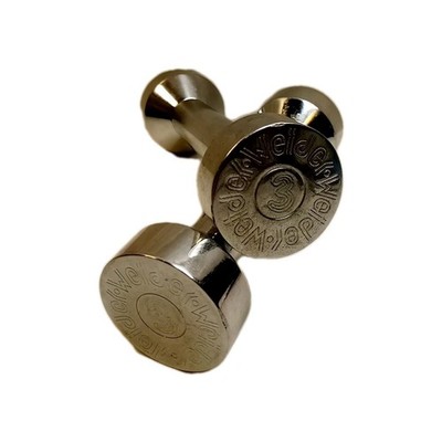 Vintage Joe Weider lb Chrome Dumbell Set of Weights Total 6lbs (XS2) 