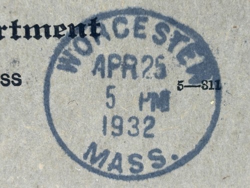 Business Postcard Mailed April 1932 USPS to Peoples Savings Bank Worcester MA - Picture 8 of 10