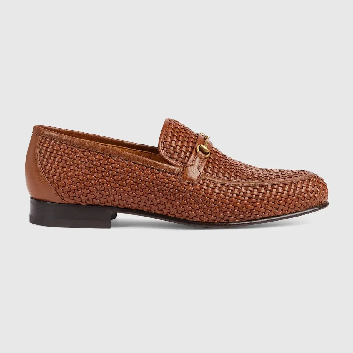 CHAUSSURES MOCASSINS GUCCI BOUCLE CUIR marron 746316 AACAX 2535 taille 11