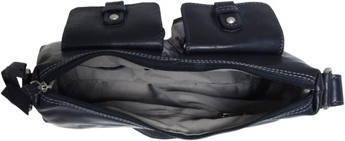 Shalimar (Germany) Supernatural Black Leather Shoulder Bag Brand New with tags - Picture 6 of 7