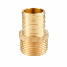 10 PCS EFIELD 1" PEX x 1" Male NPT Threaded Adapters Brass Fittings(No Lead)