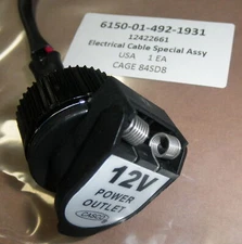 6150-01-492-1931 12422661 Cable Assembly 12 Volt Power Outlet Cable Assembly;...