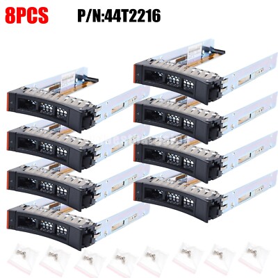 8pcs 2.5'' Drive Caddy Tray For 44T2216 IBM x3650 x3550 x3500 x3400 M2 M3 M4 HS12