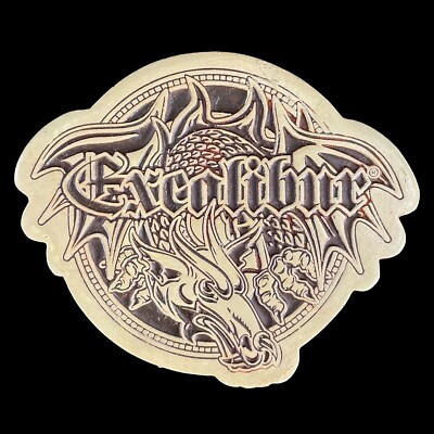 3.5  Excalibur Dragon Fridge Magnet Medevil Fantasy Souvenir- USED