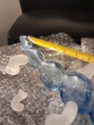 glass crystal  blue 14 Inch catipillar — photo 3