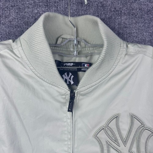 NWT Pro Standard New York Yankees Jacket Men's Small White Full Zip Embroidered - Picture 4 of 16