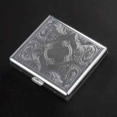 Victorian Style Cigarette Metal Case Double Sided King fits 20 cigs