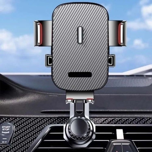 3-Point Support Air Vent Phone Holder For All 4"-7" Smartphone - Photo 4 sur 12