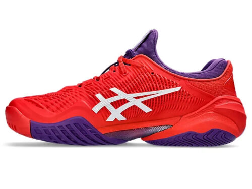 ASICS Court FF 3 Novak "Classic Red White" Rosso Bianco 1041A361-600 Uomo Taglia 10 - Foto 2 di 5