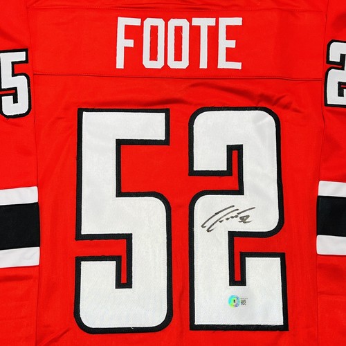 Adam Foote Authentic Signed Canda Olympics Pro Style Jersey Autographed BAS COA - Picture 2 of 2