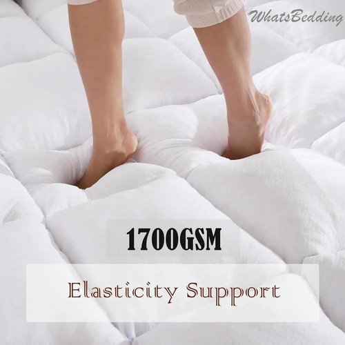 4 Inch Memory Foam Mattress Topper Full Size Memory Foam Filled Warming Cooling - Picture 4 of 8
