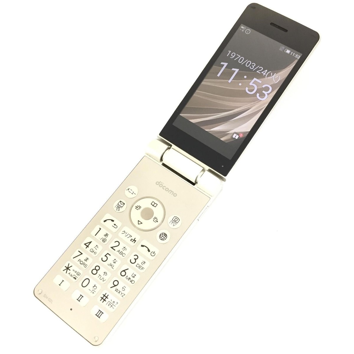 ほぼ新品！判定○】docomo AQUOS ケータイ SH-02L ゴールド 管理番号