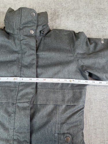 Columbia Jacket Womens XS Gray Apres Arson II Long Down Coat Omni-Heat - No Hood - Picture 5 of 10