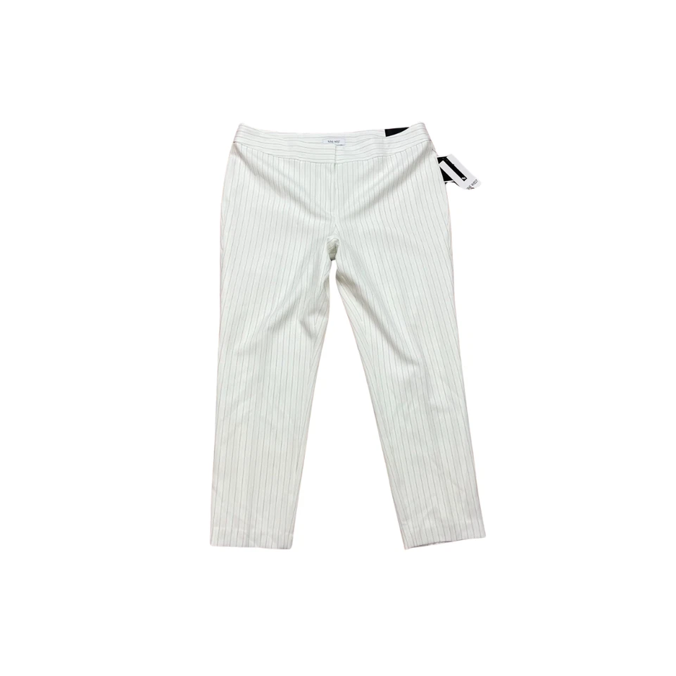 Pantalones ajustados a rayas talla grande Nine West Lily multi rayas, 18 W Foto 4 de 4