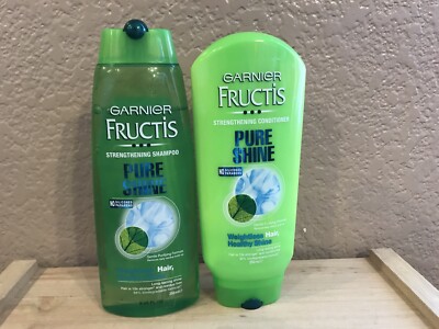 Garnier Fructis Pure Shine Strengthening Shampoo Conditioner 8 45 Fl Oz Each Ebay