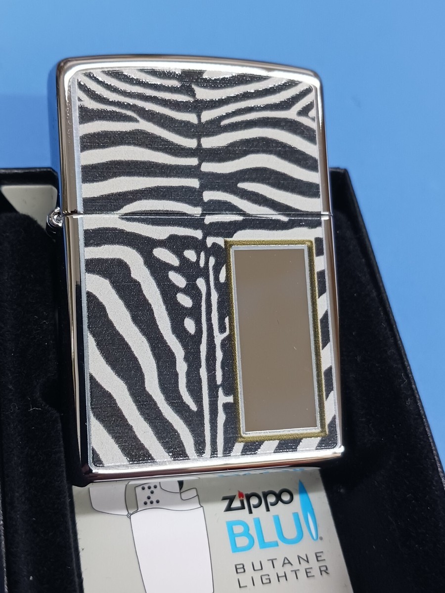 Zippo Zebra High Polish Chrome Lighter 28046 | eBay