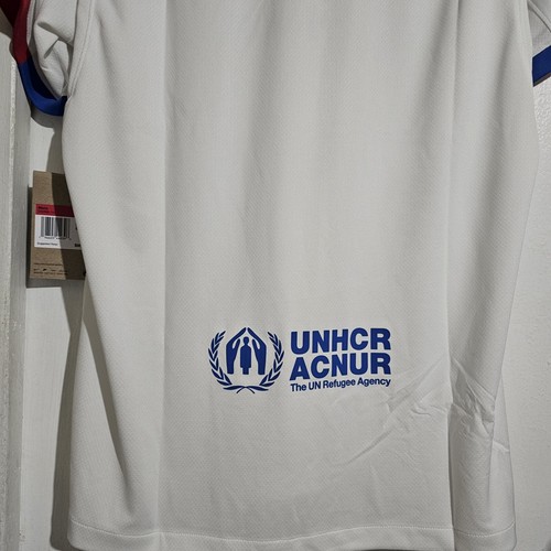 Nike FC Barcelona 2023/2024 Away White Dri-Fit Jersey Size Medium NWT Soccer - Picture 5 of 7