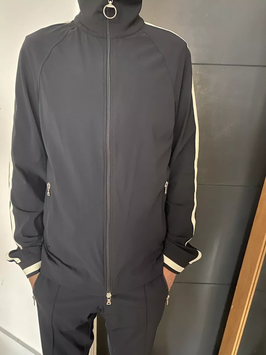 Mens Prada Tracksuit y2k black white stripe c2002 2005 Size M eBay