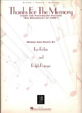 THANKS FOR THE MEMORY SHEET MUSIC PIANO/VOCAL/GUITAR BIG BROADCAST OF 1938 NEW