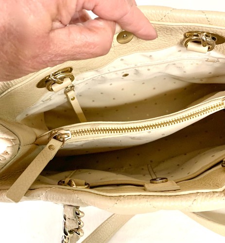Kate Spade NY Gold Coast 'Maryanne IVORY QUILTED LEATHER Med/Large Satchel Tote - Picture 12 of 12