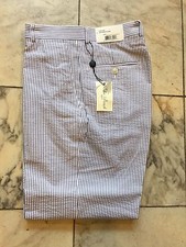 NWT Palm Beach Multi Color Seersucker Dress Pants Regular Flat Front Size 32