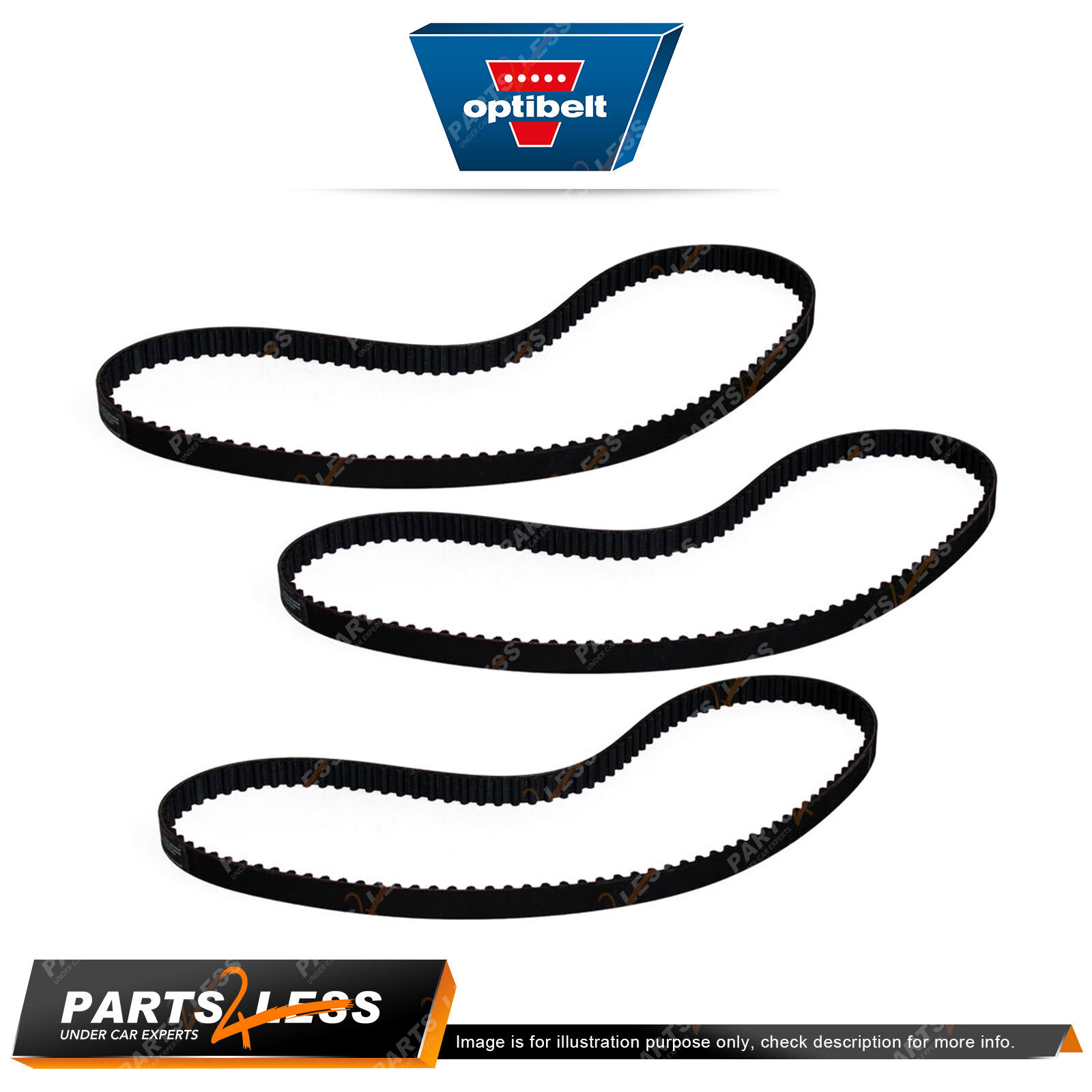 Optibelt Air Conditioning & Air Pump & Alternator Drive Belt Kit