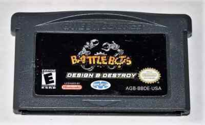 BattleBots Design & Destroy Nintendo Game Boy Advance Authentic Cleaned Works