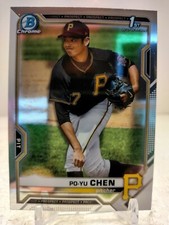 PO-YU CHEN 1ST 2021 Bowman Chrome Baseball BCP-223 Pittsburgh Pirates 