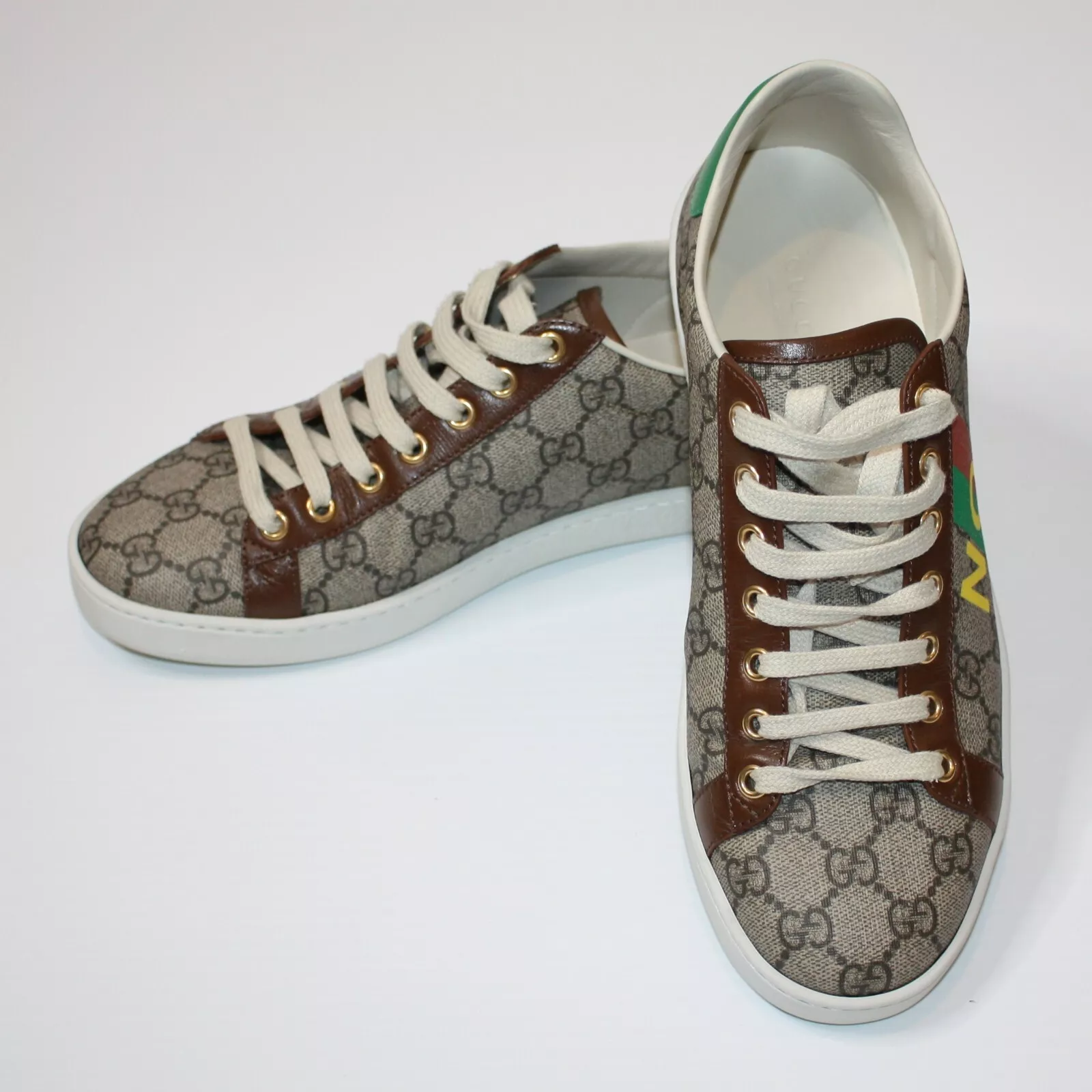 Baskets Gucci Authentic Ace Fake/Not GG Monogram Supreme pointure 39 US 9