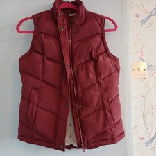 Women's Quba Sails Burgundy Down Feather Gilet Size 8