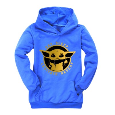 Star Wars The Mandalorian Baby Yoda Pockets Hoodie Sweatshirt Tops Pullover  UK